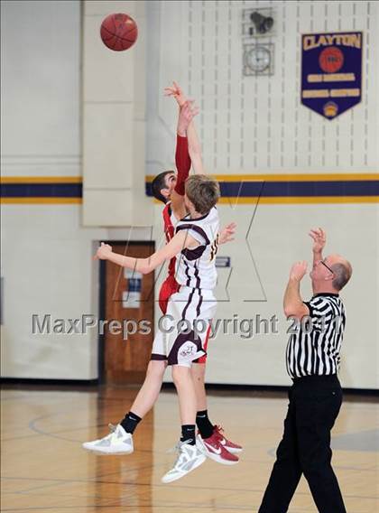 Thumbnail 1 in Solon Springs vs Bruce (Clayton Holiday Tournament) photogallery.