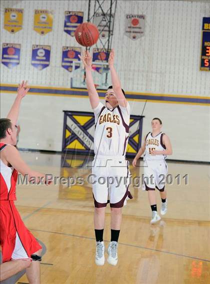 Thumbnail 1 in Solon Springs vs Bruce (Clayton Holiday Tournament) photogallery.
