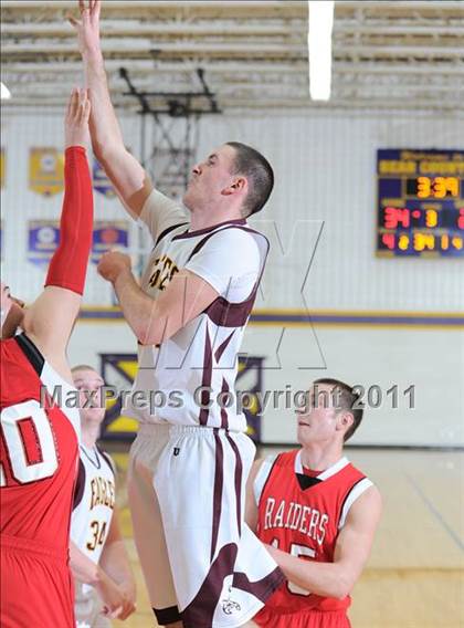 Thumbnail 1 in Solon Springs vs Bruce (Clayton Holiday Tournament) photogallery.