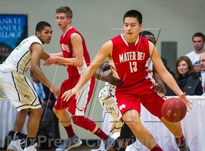 Thumbnail 3 in Mater Dei vs. Neumann-Goretti (Spalding Hoophall Classic) photogallery.