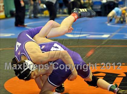 Thumbnail 3 in  2012 NYSPHSAA Boys Wrestling Championships (D2 - Quarterfinals) photogallery.