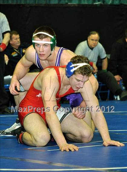 Thumbnail 3 in  2012 NYSPHSAA Boys Wrestling Championships (D2 - Quarterfinals) photogallery.