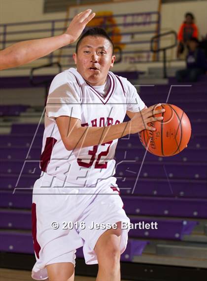 Thumbnail 1 in Rehoboth Christian vs Estancia (Lion Basketball Classic) photogallery.