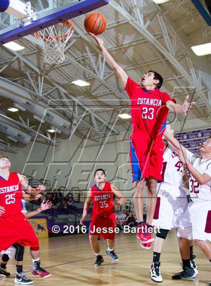 Thumbnail 2 in Rehoboth Christian vs Estancia (Lion Basketball Classic) photogallery.