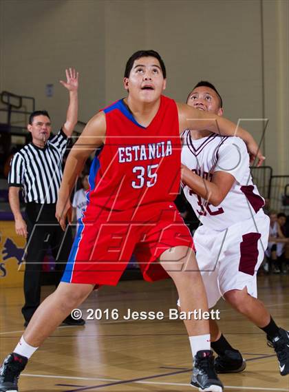 Thumbnail 1 in Rehoboth Christian vs Estancia (Lion Basketball Classic) photogallery.