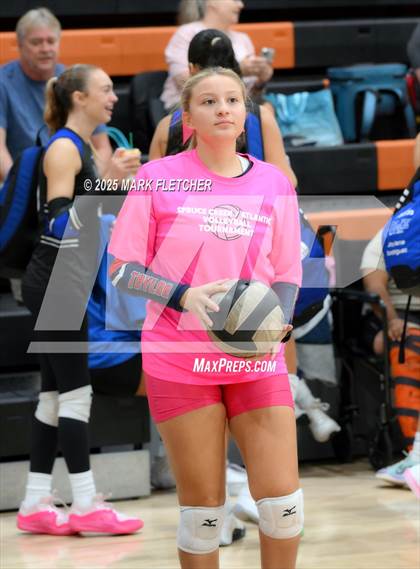 Thumbnail 2 in Taylor vs Pine Ridge (Pink Blast Tournament at Spruce Creek) photogallery.