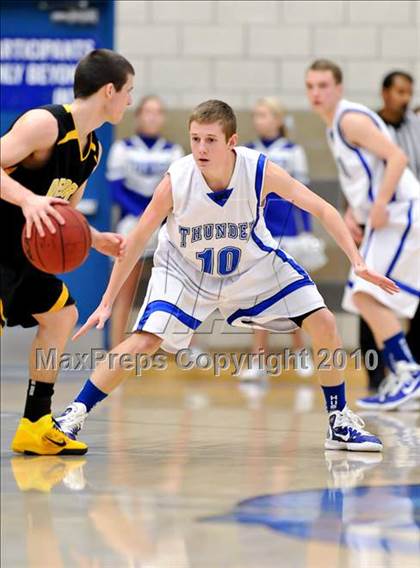 Thumbnail 2 in Rocklin vs Del Oro (Rocklin Holiday Tournament) photogallery.