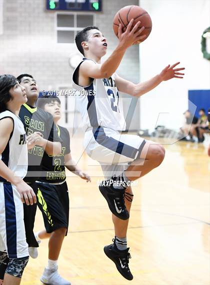 Thumbnail 2 in Paradise Valley Christian Prep vs Salt River photogallery.
