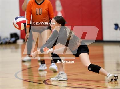Thumbnail 1 in Globe vs Arizona Lutheran Academy (The Florence VB Invitational) photogallery.