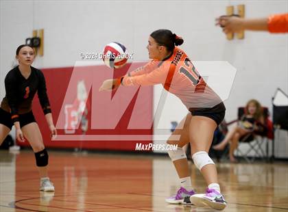 Thumbnail 2 in Globe vs Arizona Lutheran Academy (The Florence VB Invitational) photogallery.