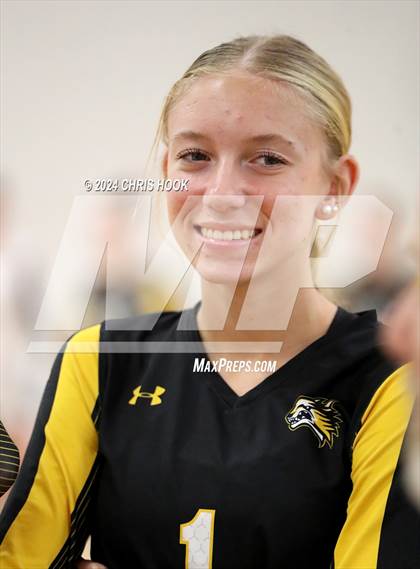 Thumbnail 1 in Globe vs Arizona Lutheran Academy (The Florence VB Invitational) photogallery.