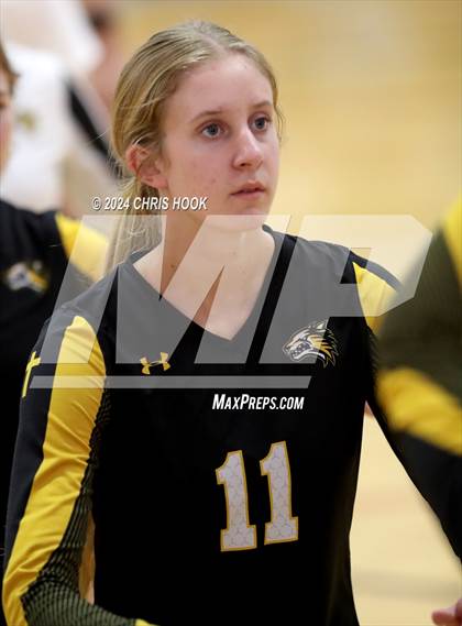 Thumbnail 2 in Globe vs Arizona Lutheran Academy (The Florence VB Invitational) photogallery.