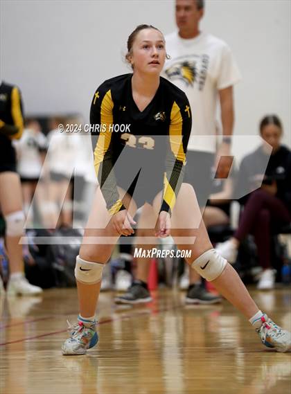 Thumbnail 2 in Globe vs Arizona Lutheran Academy (The Florence VB Invitational) photogallery.
