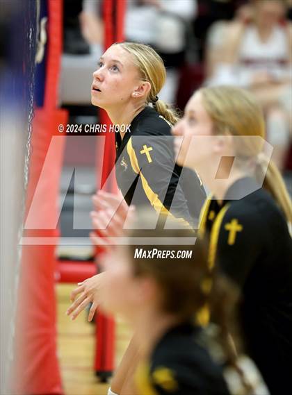 Thumbnail 3 in Globe vs Arizona Lutheran Academy (The Florence VB Invitational) photogallery.