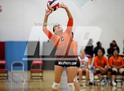 Thumbnail 1 in Globe vs Arizona Lutheran Academy (The Florence VB Invitational) photogallery.