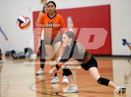 Thumbnail 2 in Globe vs Arizona Lutheran Academy (The Florence VB Invitational) photogallery.