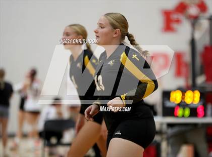 Thumbnail 3 in Globe vs Arizona Lutheran Academy (The Florence VB Invitational) photogallery.