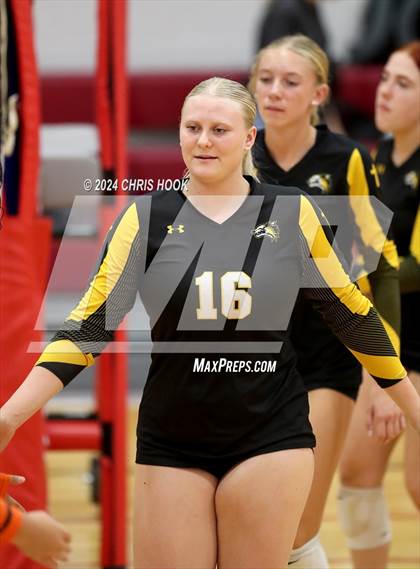Thumbnail 3 in Globe vs Arizona Lutheran Academy (The Florence VB Invitational) photogallery.