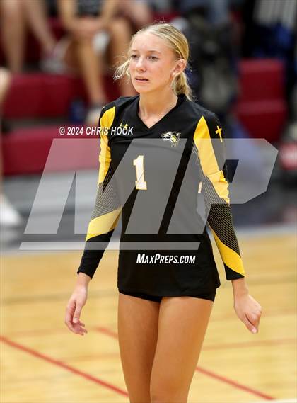 Thumbnail 3 in Globe vs Arizona Lutheran Academy (The Florence VB Invitational) photogallery.