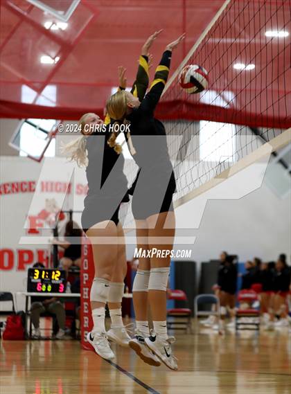 Thumbnail 2 in Globe vs Arizona Lutheran Academy (The Florence VB Invitational) photogallery.