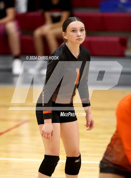 Thumbnail 2 in Globe vs Arizona Lutheran Academy (The Florence VB Invitational) photogallery.