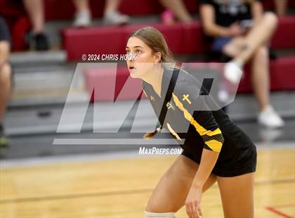 Thumbnail 1 in Globe vs Arizona Lutheran Academy (The Florence VB Invitational) photogallery.