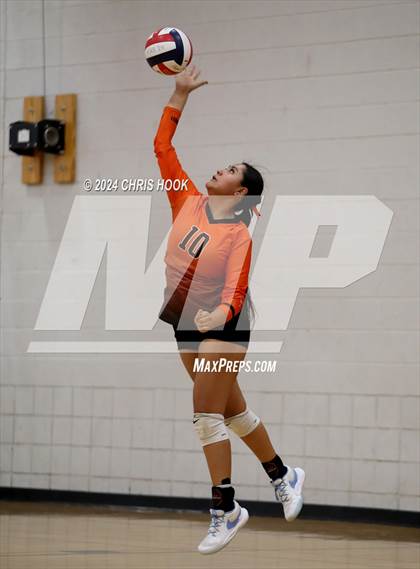 Thumbnail 1 in Globe vs Arizona Lutheran Academy (The Florence VB Invitational) photogallery.