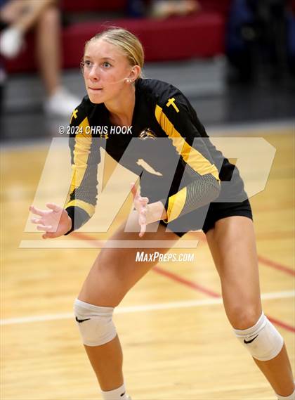 Thumbnail 3 in Globe vs Arizona Lutheran Academy (The Florence VB Invitational) photogallery.