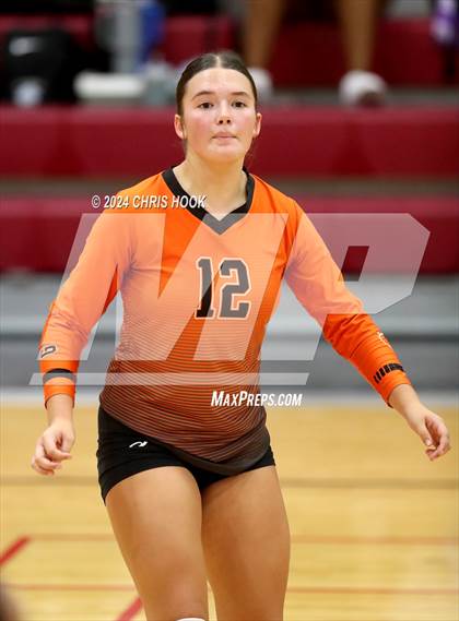 Thumbnail 2 in Globe vs Arizona Lutheran Academy (The Florence VB Invitational) photogallery.