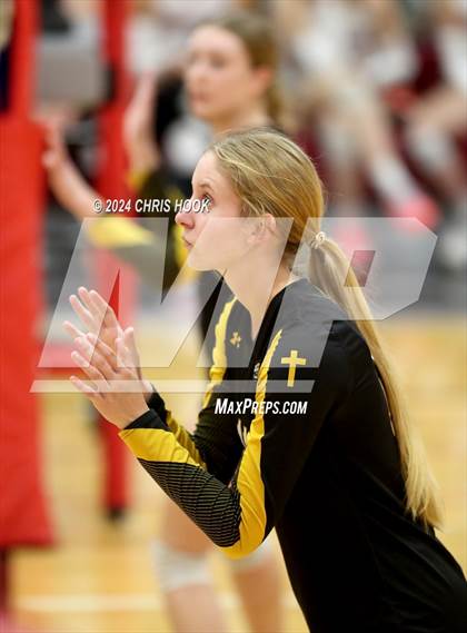Thumbnail 2 in Globe vs Arizona Lutheran Academy (The Florence VB Invitational) photogallery.