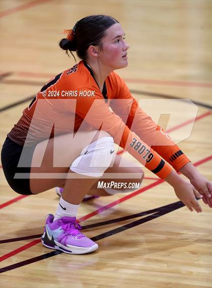 Thumbnail 2 in Globe vs Arizona Lutheran Academy (The Florence VB Invitational) photogallery.
