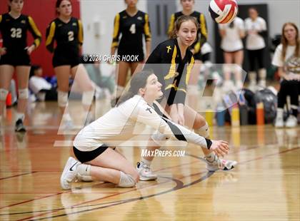 Thumbnail 1 in Globe vs Arizona Lutheran Academy (The Florence VB Invitational) photogallery.