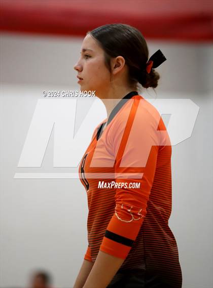 Thumbnail 1 in Globe vs Arizona Lutheran Academy (The Florence VB Invitational) photogallery.