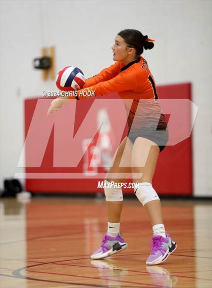 Thumbnail 2 in Globe vs Arizona Lutheran Academy (The Florence VB Invitational) photogallery.