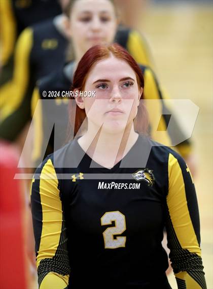 Thumbnail 2 in Globe vs Arizona Lutheran Academy (The Florence VB Invitational) photogallery.