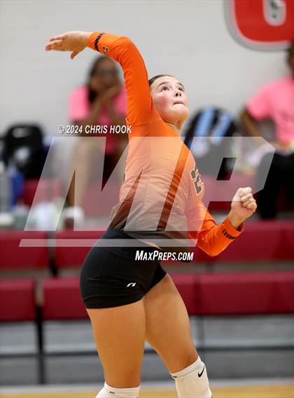 Thumbnail 3 in Globe vs Arizona Lutheran Academy (The Florence VB Invitational) photogallery.