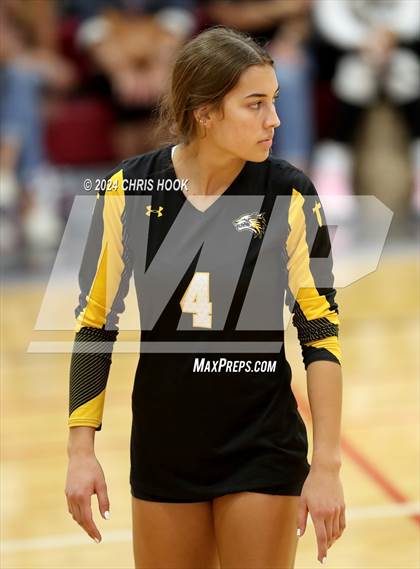 Thumbnail 1 in Globe vs Arizona Lutheran Academy (The Florence VB Invitational) photogallery.