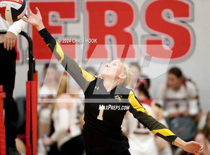 Thumbnail 1 in Globe vs Arizona Lutheran Academy (The Florence VB Invitational) photogallery.