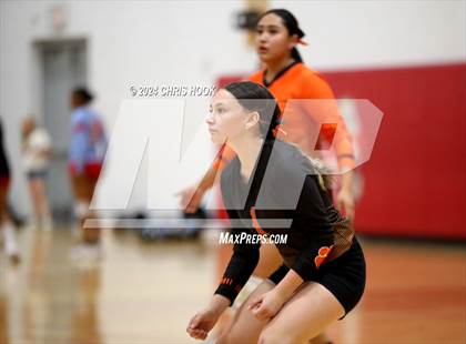 Thumbnail 1 in Globe vs Arizona Lutheran Academy (The Florence VB Invitational) photogallery.