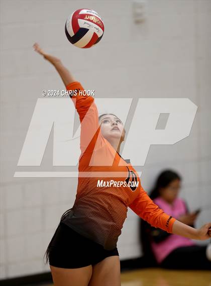 Thumbnail 1 in Globe vs Arizona Lutheran Academy (The Florence VB Invitational) photogallery.