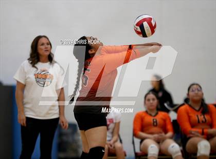 Thumbnail 2 in Globe vs Arizona Lutheran Academy (The Florence VB Invitational) photogallery.