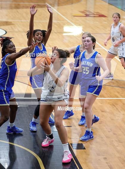 Thumbnail 1 in Purnell Swett vs. Lake View (2023 Robeson County Shootout) photogallery.