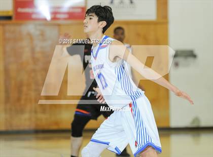 Thumbnail 2 in San Leandro vs. St. Joseph Notre Dame (Modesto Christian Holiday Hoops Classic) photogallery.