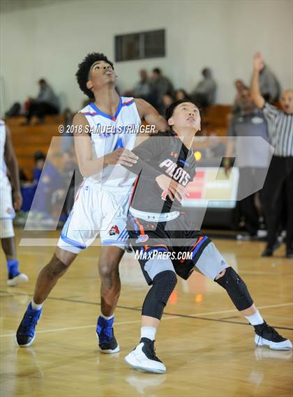 Thumbnail 3 in San Leandro vs. St. Joseph Notre Dame (Modesto Christian Holiday Hoops Classic) photogallery.
