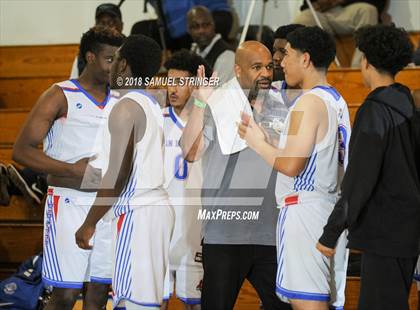 Thumbnail 1 in San Leandro vs. St. Joseph Notre Dame (Modesto Christian Holiday Hoops Classic) photogallery.