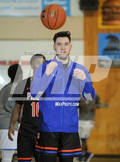 Thumbnail 1 in San Leandro vs. St. Joseph Notre Dame (Modesto Christian Holiday Hoops Classic) photogallery.