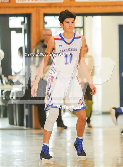 Thumbnail 2 in San Leandro vs. St. Joseph Notre Dame (Modesto Christian Holiday Hoops Classic) photogallery.