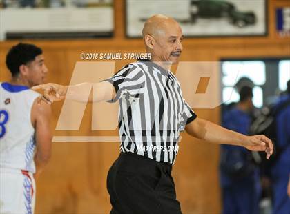 Thumbnail 3 in San Leandro vs. St. Joseph Notre Dame (Modesto Christian Holiday Hoops Classic) photogallery.