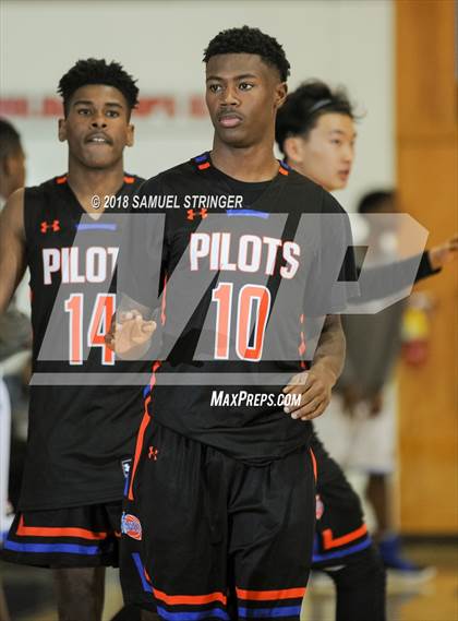 Thumbnail 2 in San Leandro vs. St. Joseph Notre Dame (Modesto Christian Holiday Hoops Classic) photogallery.