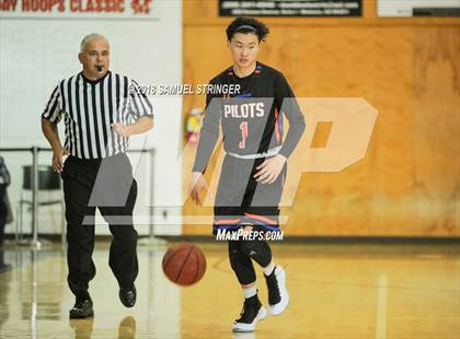 Thumbnail 2 in San Leandro vs. St. Joseph Notre Dame (Modesto Christian Holiday Hoops Classic) photogallery.